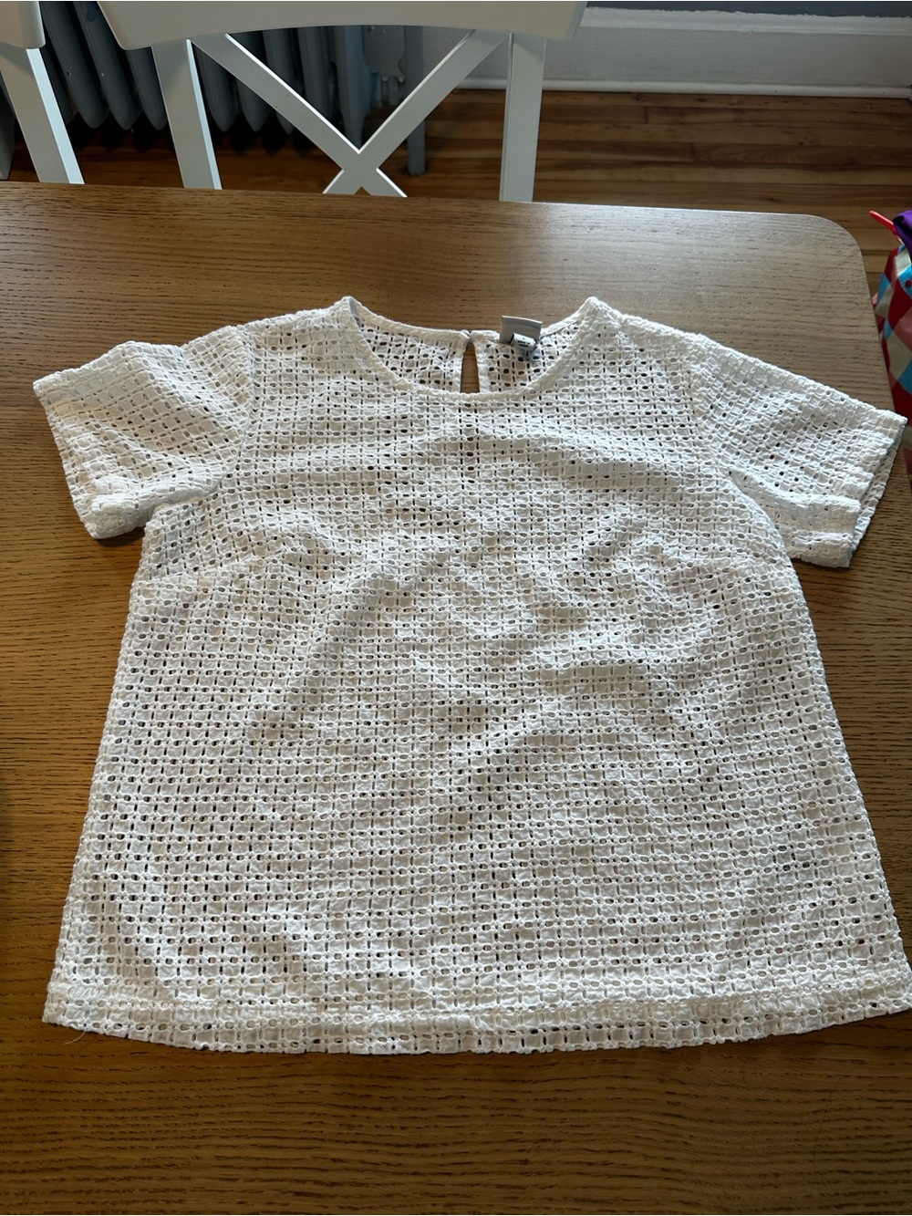 a new day White Eyelet Short Sleeve Top for Girls